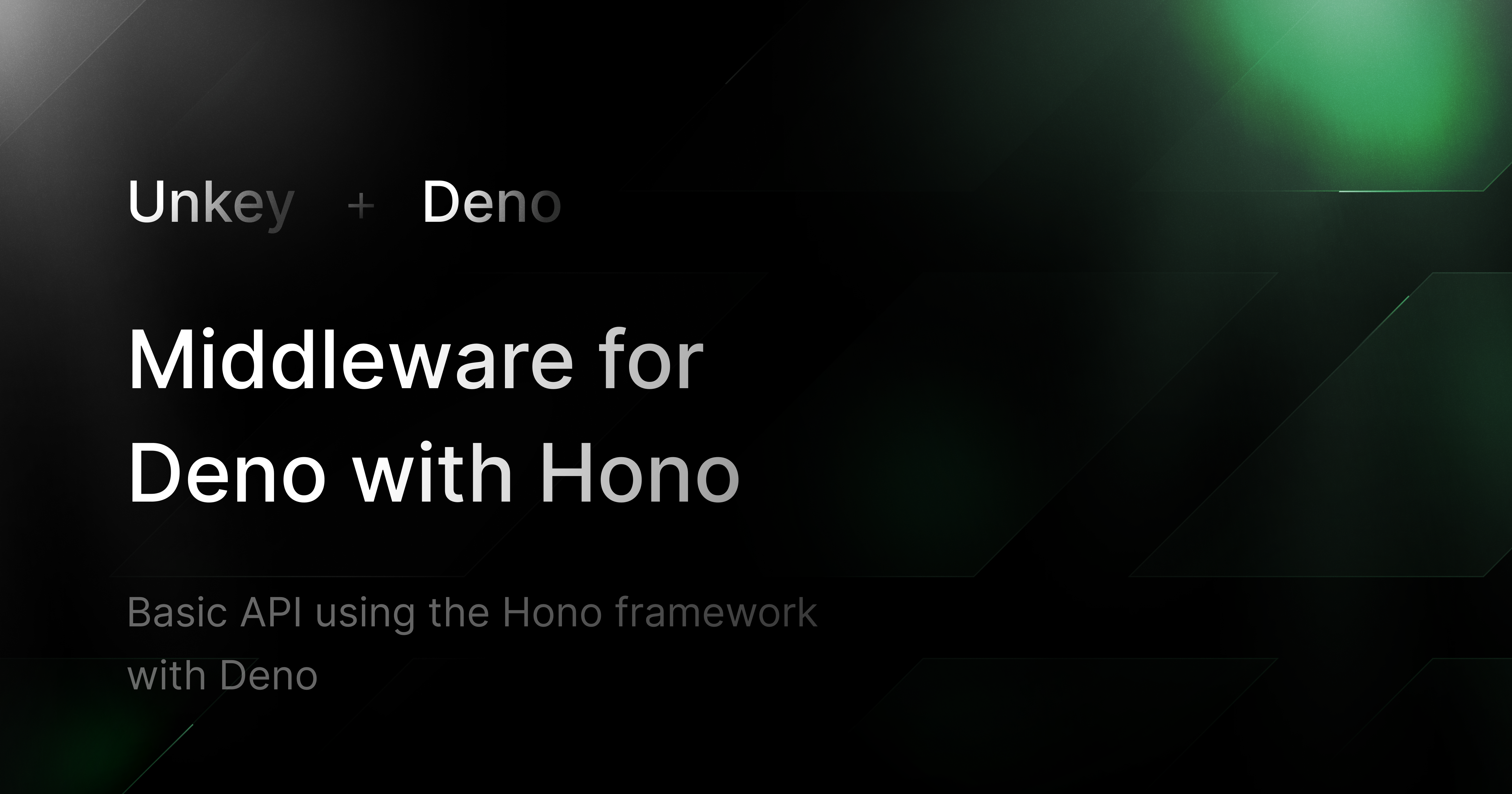 Basic API using the Hono framework with Deno